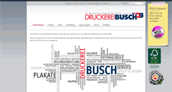 Desktop Screenshot of druckerei-busch.de