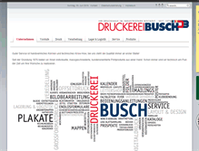 Tablet Screenshot of druckerei-busch.de